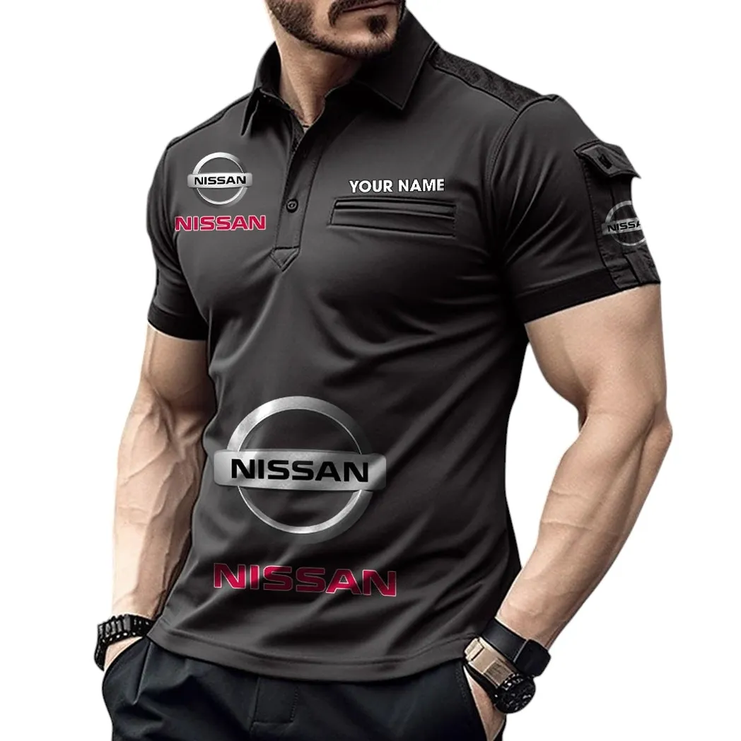Nissan Pocket Polo Shirt, All Over Print Shirt For Nissan Fan CAR450051325401 - Black