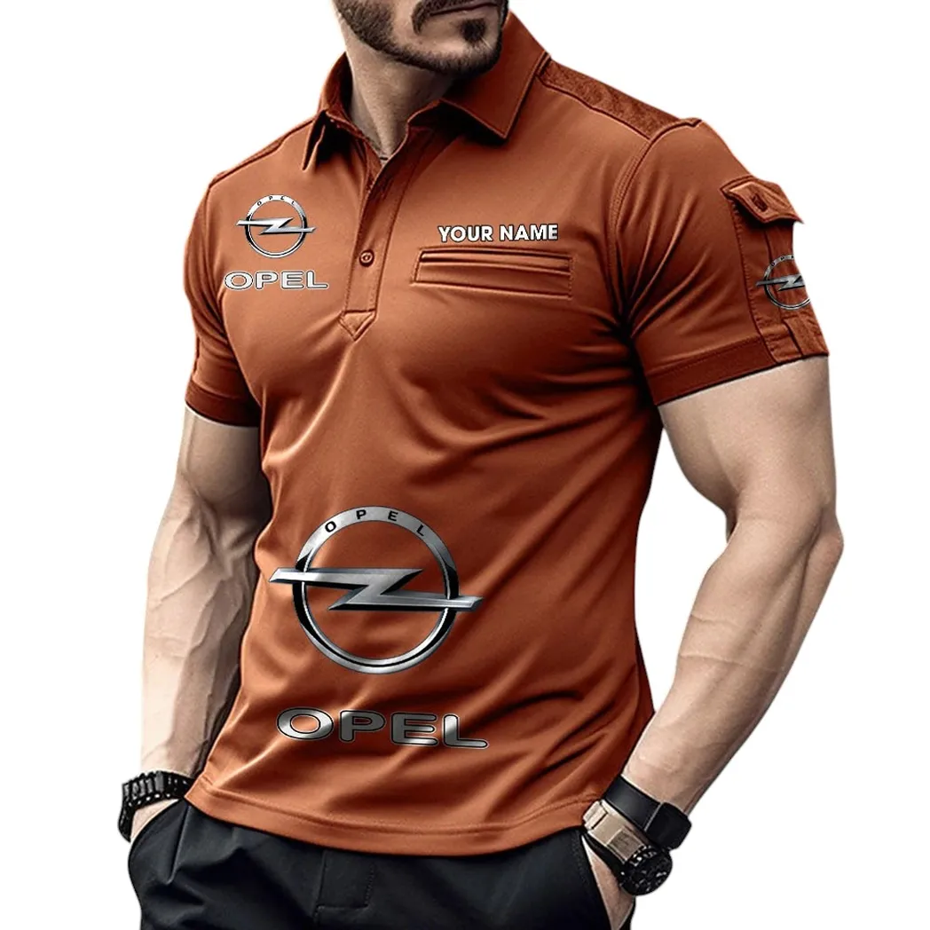 Opel Pocket Polo Shirt, All Over Print Shirt For Opel Fan CAR450051325389 - Orange