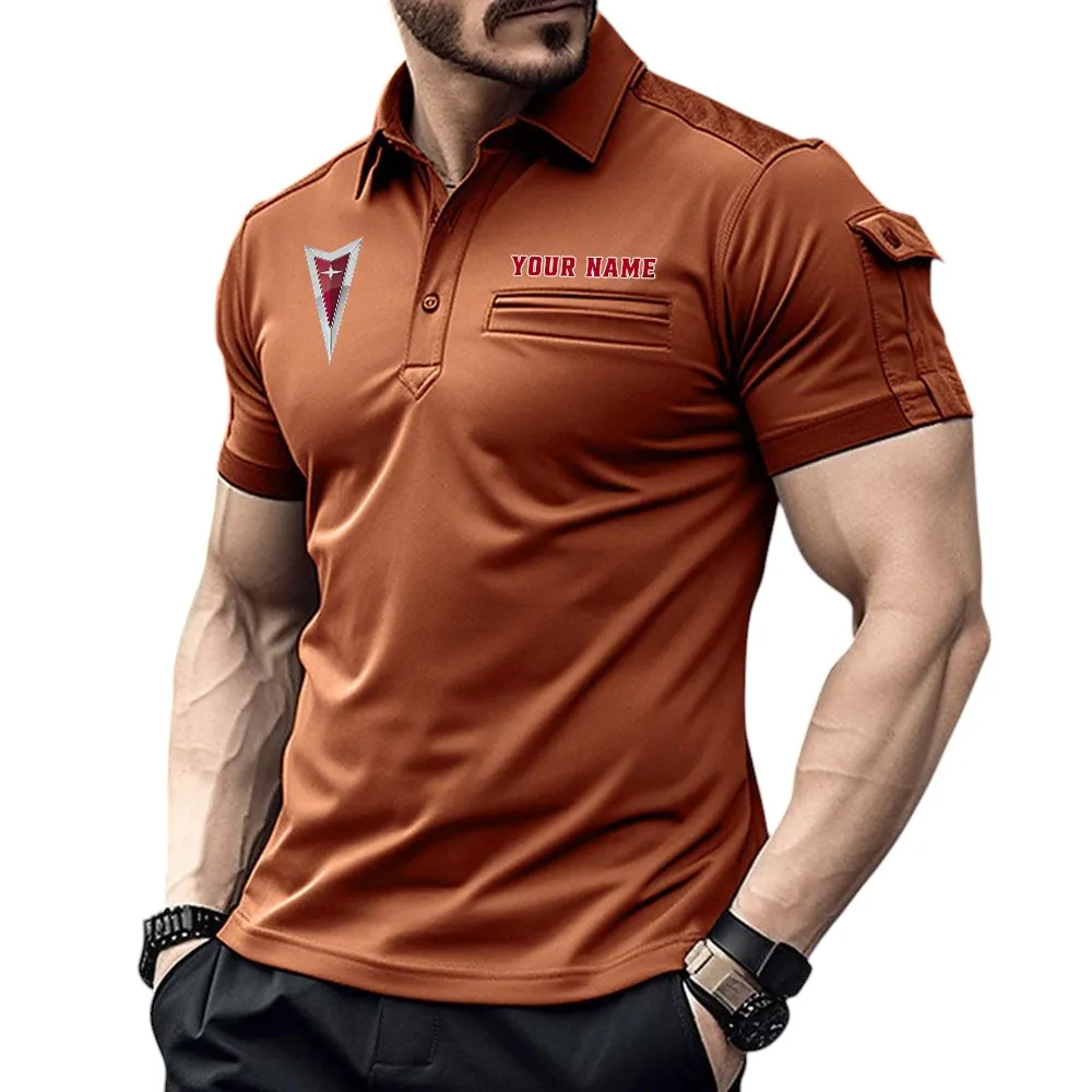 Pontiac Pocket Polo Shirt, All Over Print Shirt For Pontiac Fan CAR445060325010 - Orange