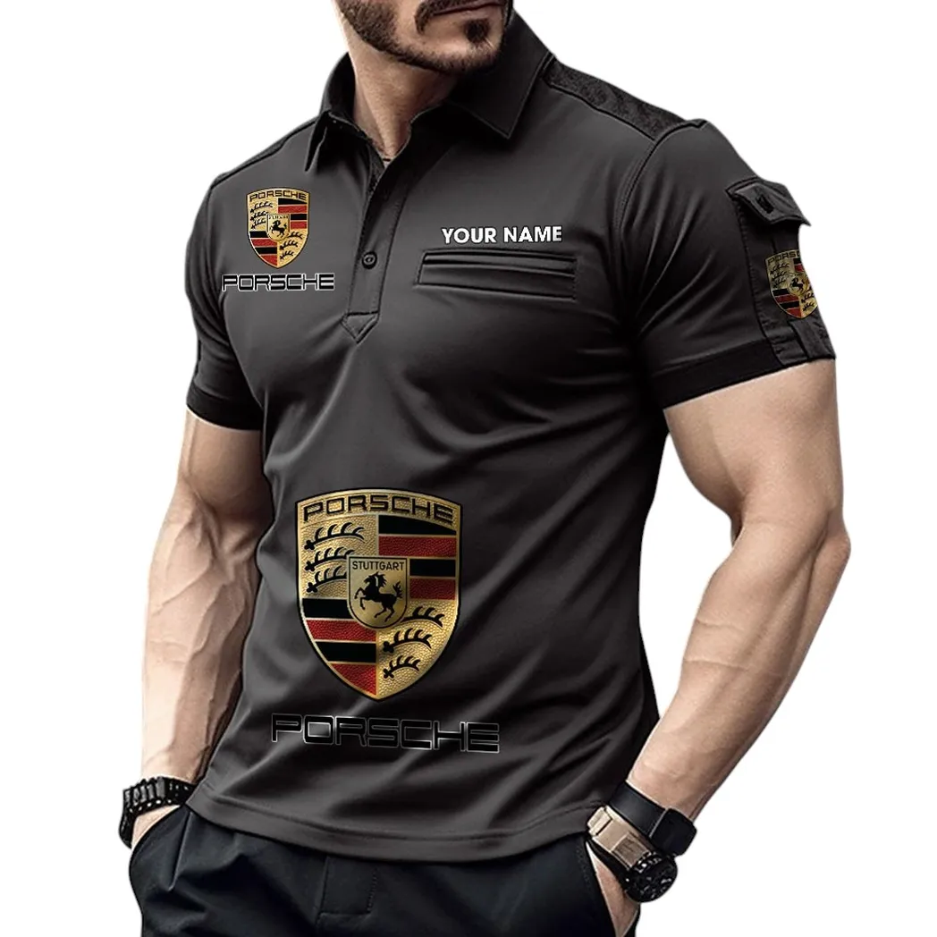 Renault Pocket Polo Shirt, All Over Print Shirt For Renault Fan CAR450051325390 - Black