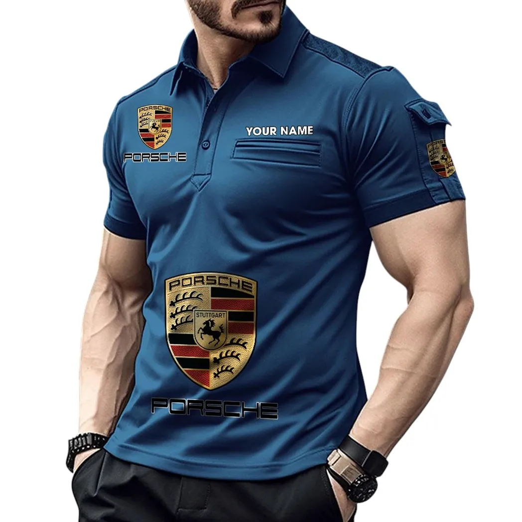 Renault Pocket Polo Shirt, All Over Print Shirt For Renault Fan CAR450051325390 - Navy Blue