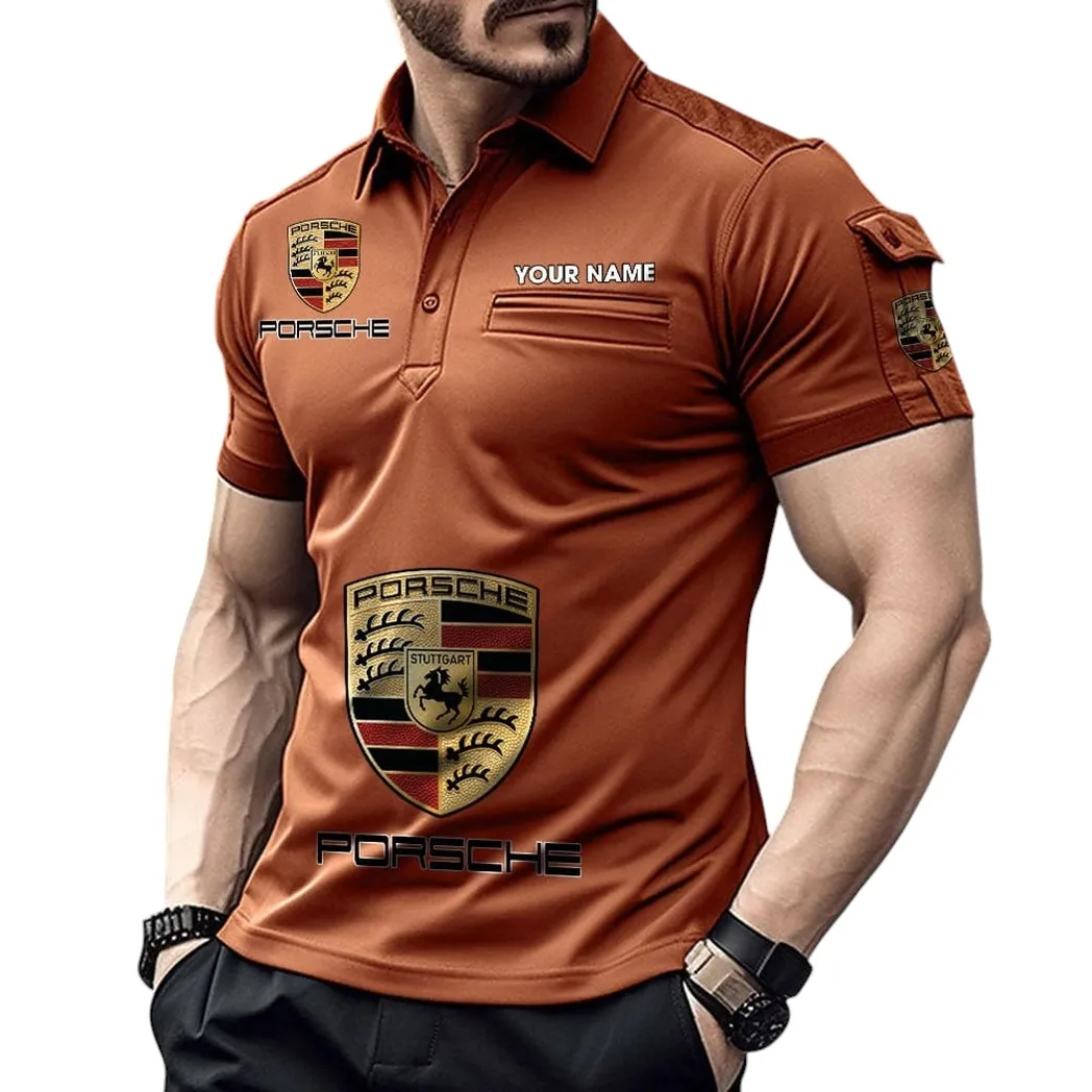 Renault Pocket Polo Shirt, All Over Print Shirt For Renault Fan CAR450051325390 - Orange