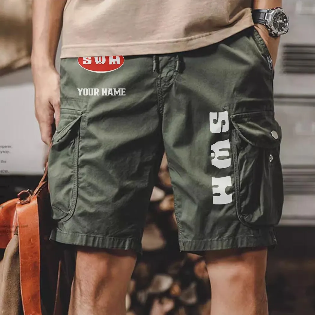 Swm Men Pocket Workwear Shorts, Pants For Swm Fan CAR454051625017 - Army Green