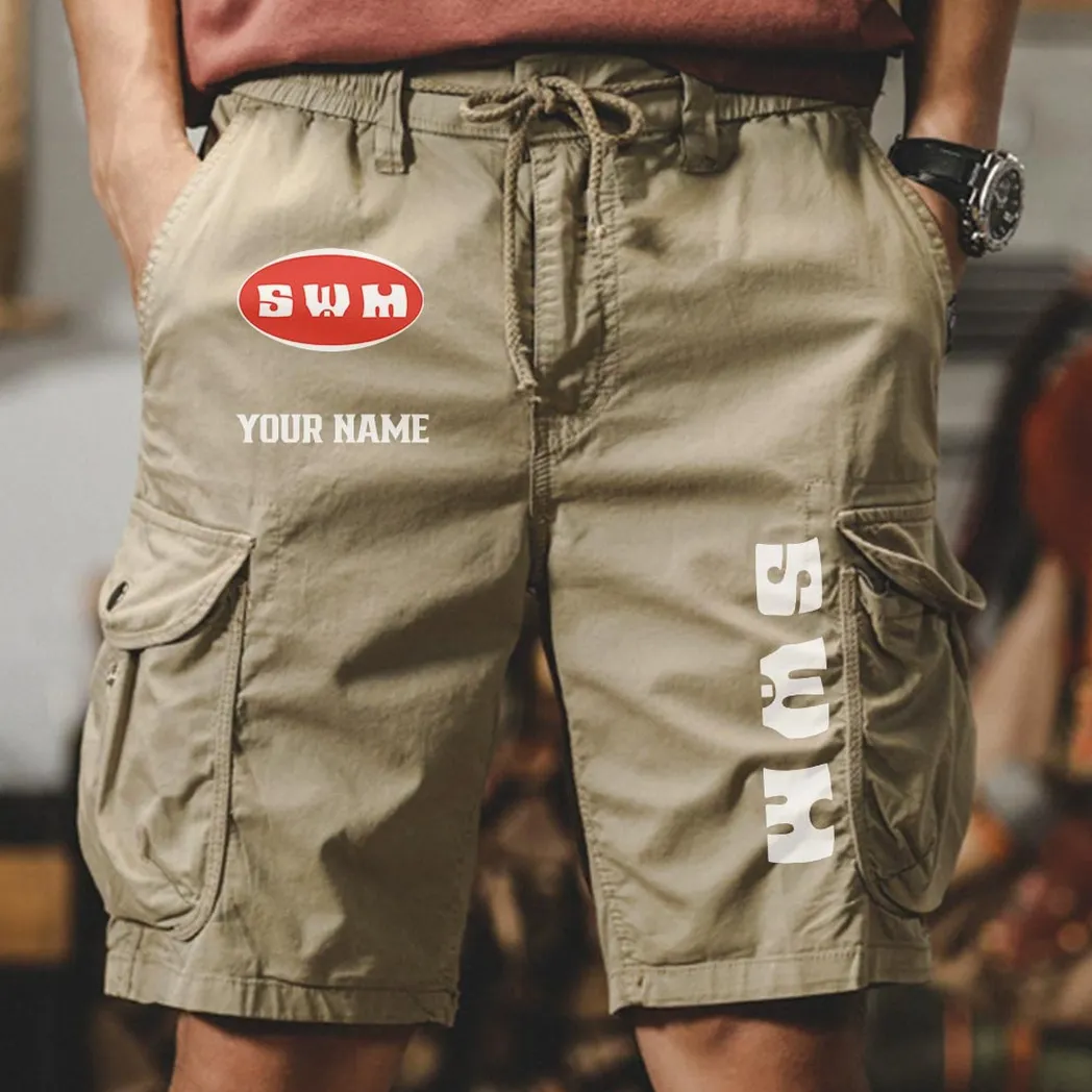 Swm Men Pocket Workwear Shorts, Pants For Swm Fan CAR454051625017 - Khaki