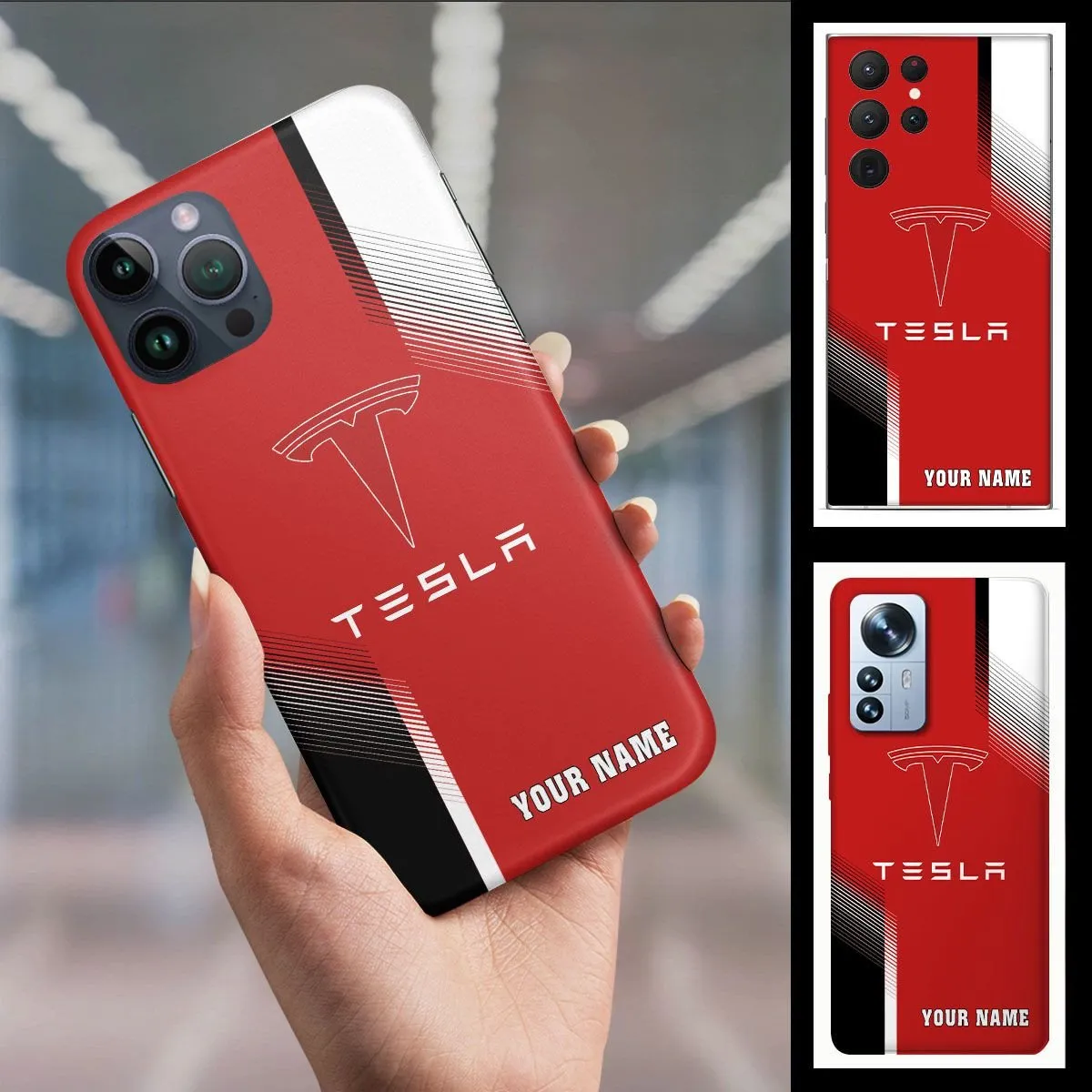 Tesla Phone Case, Gift For Tesla Fan CAR456051725044