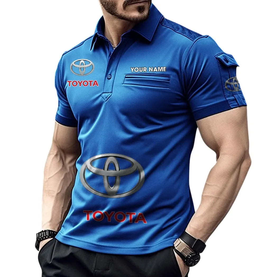 Toyota Pocket Polo Shirt, All Over Print Shirt For Toyota Fan CAR450051325399 - Blue