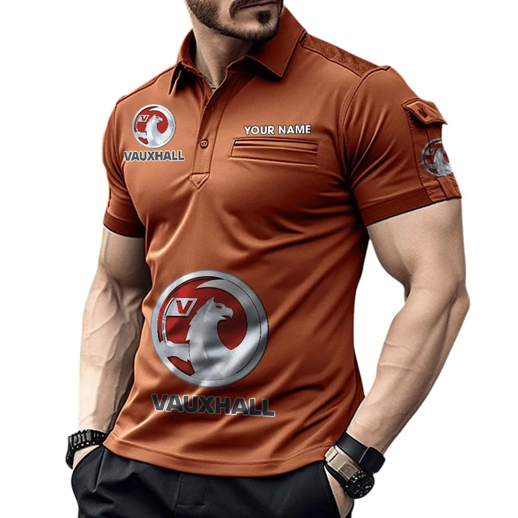 Vauxhall Pocket Polo Shirt, All Over Print Shirt For Vauxhall Fan CAR450051325385 - Orange