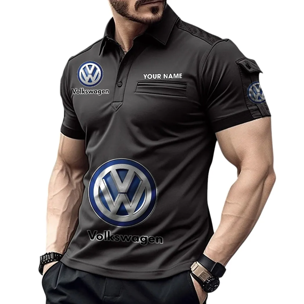 Volkswagen Pocket Polo Shirt, All Over Print Shirt For Volkswagen Fan CAR450051325397 - Black