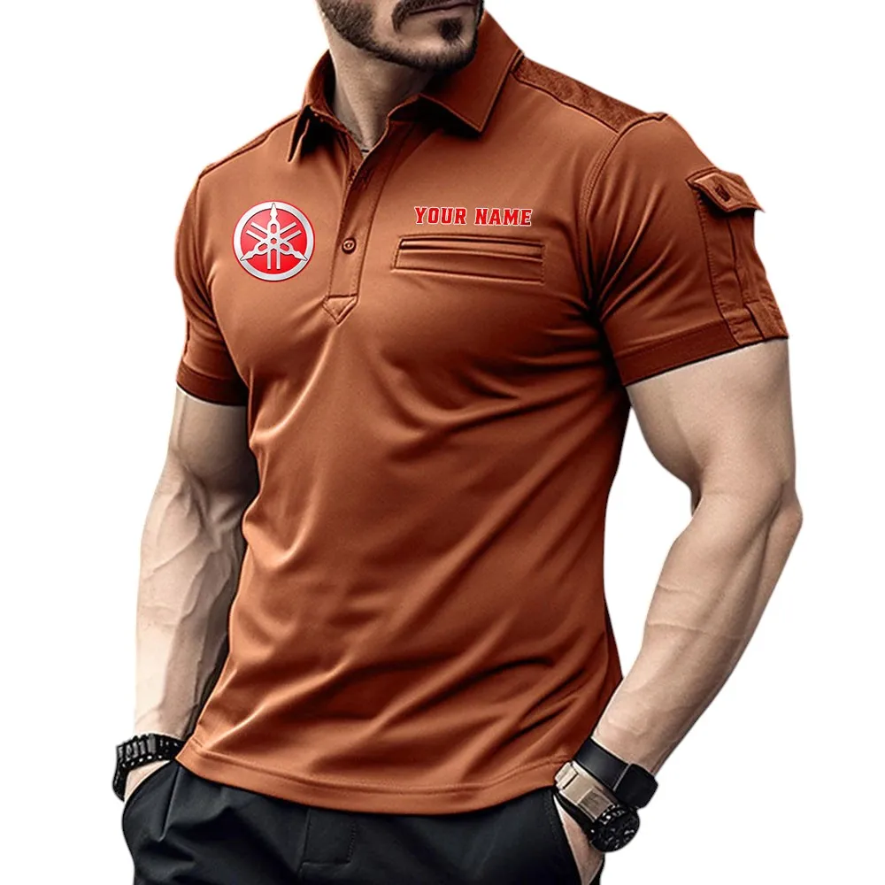 Yamaha Pocket Polo Shirt, All Over Print Shirt For Yamaha Fan CAR445060325001 - Orange