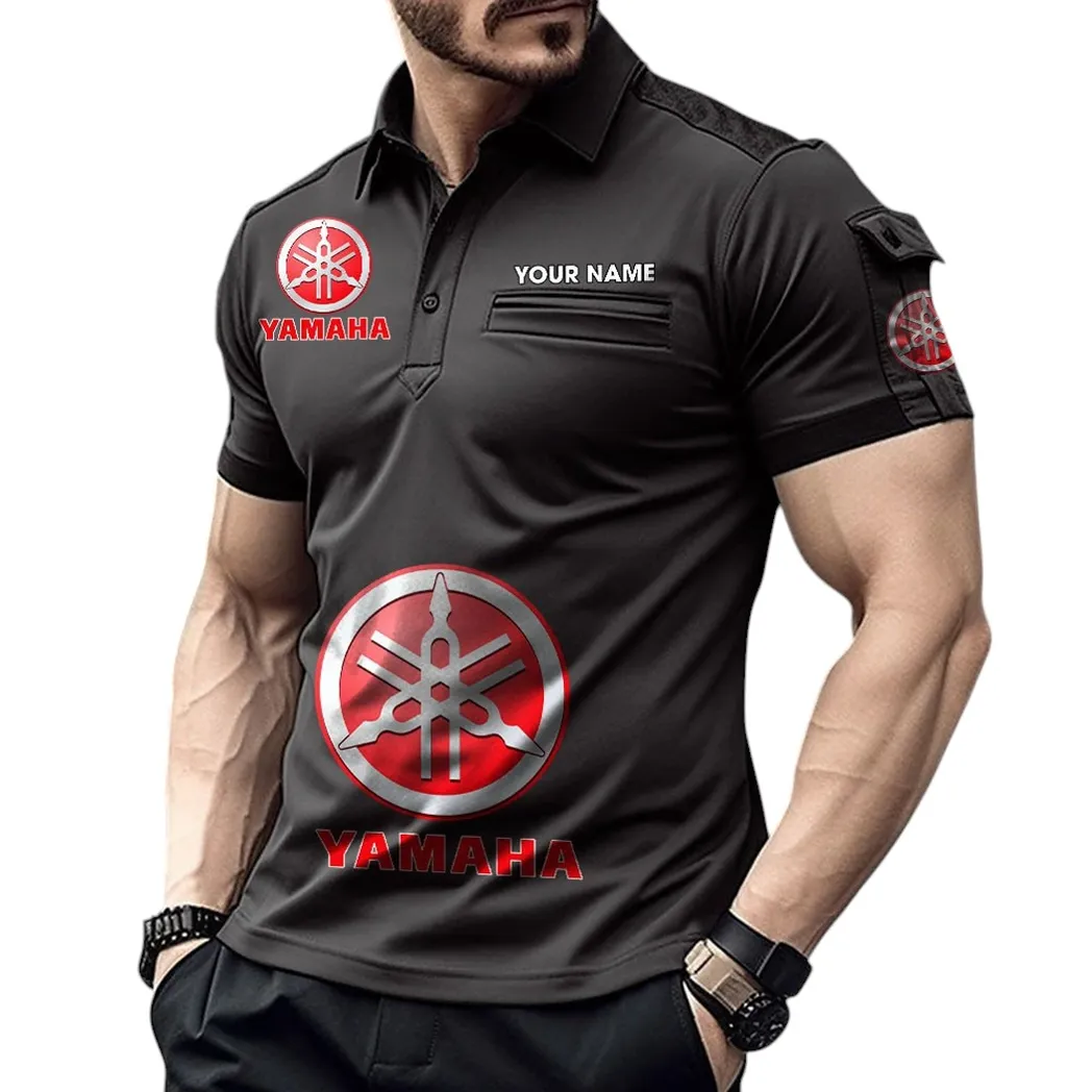 Yamaha Pocket Polo Shirt, All Over Print Shirt For Yamaha Fan CAR450051325392 - Black