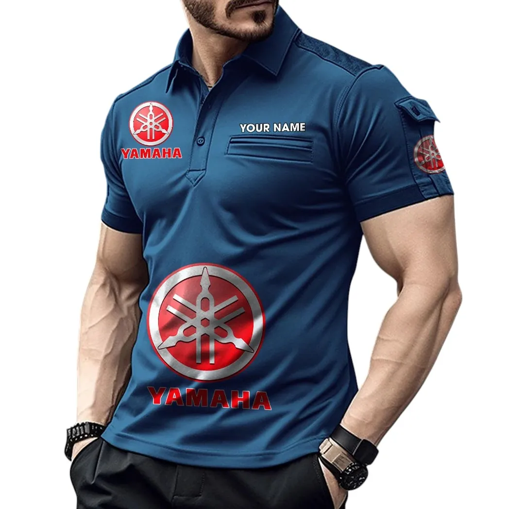 Yamaha Pocket Polo Shirt, All Over Print Shirt For Yamaha Fan CAR450051325392 - Navy Blue