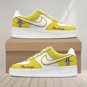 Car Enthusiasts Gift Air Low-Top Sneakers, Nike Sneaker 3D Print For Car Owner - Yellow CAR1203222028