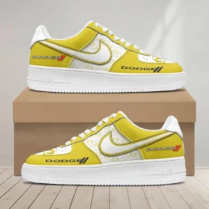 Car Enthusiasts Gift Air Low-Top Sneakers, Nike Sneaker 3D Print For Car Owner - Yellow CAR1203222034