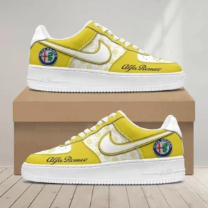 Retro Sports Car Enthusiasts Gift Air Low-Top Sneakers, Nike Sneaker 3D Print For Car Owner - Yellow CAR1203222043