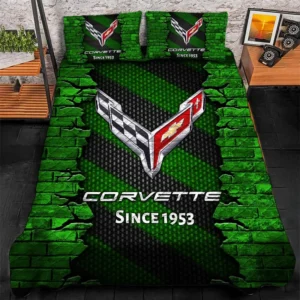 Car Lover Gift Bedding Set, Duvet Cover All Over Print For Car Enthusiasts CAR156031325390 - Green