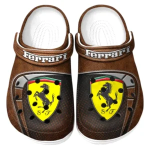 Sport Car Fans Gift Crocs, Clogs All Over Print Gift For Sport Car Owner CAR177031425577 - Brown