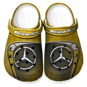 Sport Car Fans Gift Crocs, Clogs All Over Print Gift For Sport Car Owner CAR177031425587 - Yellow
