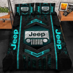Truck Lover Gift Bedding Set, Duvet Cover All Over Print For Truck Enthusiasts CAR1790317034 - Cyan