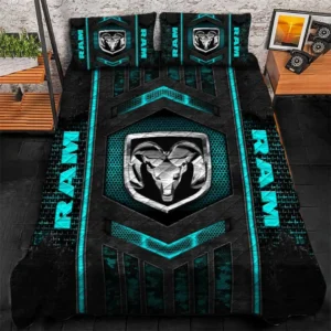 Truck Lover Gift Bedding Set, Duvet Cover All Over Print For Truck Enthusiasts CAR1790317056 - Cyan