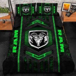 Truck Lover Gift Bedding Set, Duvet Cover All Over Print For Truck Enthusiasts CAR1790317056 - Green