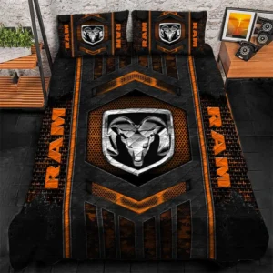 Truck Lover Gift Bedding Set, Duvet Cover All Over Print For Truck Enthusiasts CAR1790317056 - Orange