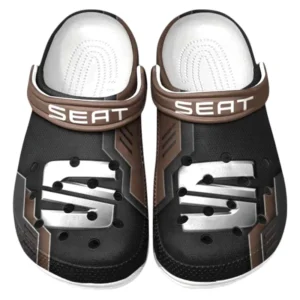 Car Fans Gift Crocs, Clogs All Over Print Gift For Car Owner CAR185031525278 - Brown