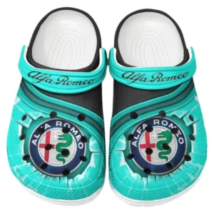 Retro Sports Car Fans Gift Crocs, Clogs All Over Print Gift For Retro Sports Car Owner CAR188032025151 - Cyan