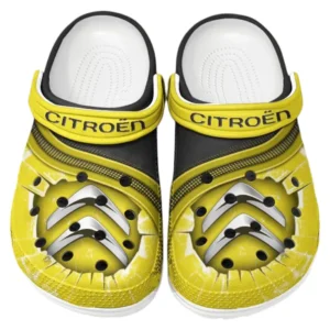 Car Fans Gift Crocs, Clogs All Over Print Gift For Car Owner CAR188032025159 - Yellow