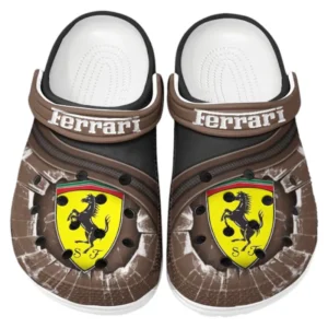 Sport Car Fans Gift Crocs, Clogs All Over Print Gift For Sport Car Owner CAR188032025187 - Brown