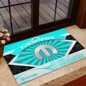 Car Fans Gift Doormat, Welcome Mat All Over Print For Car Owner CAR1903052574 - Cyan