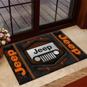 Truck Fans Gift Doormat, Welcome Mat All Over Print For Truck Lovers CAR194032125251 - Orange