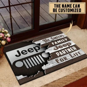 Truck Fans Gift Doormat, Welcome Mat All Over Print For Car Enthusiasts CAR199022758 - Brown