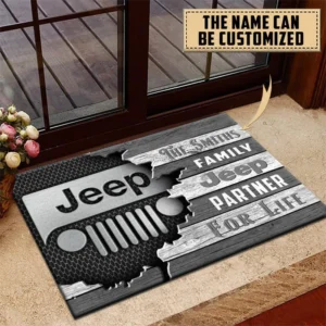 Truck Fans Gift Doormat, Welcome Mat All Over Print For Car Enthusiasts CAR199022758 - Gray