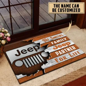 Truck Fans Gift Doormat, Welcome Mat All Over Print For Car Enthusiasts CAR199022758 - Orange