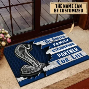 Car Fans Gift Doormat, Welcome Mat All Over Print For Car Enthusiasts CAR199022769 - Blue