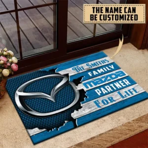 Car Fans Gift Doormat, Welcome Mat All Over Print For Car Enthusiasts CAR199022787 - Blue