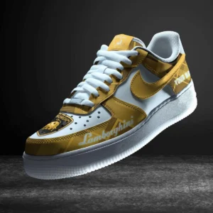 Speed Car Enthusiasts Gift Air Low-Top Sneakers, Nike Sneaker 3D Print For Car Owner - Yellow CAR3103202033