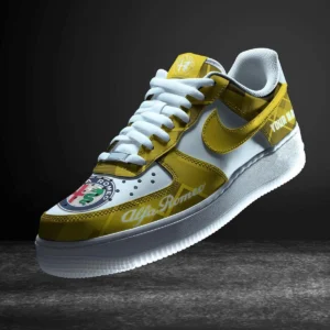 Retro Sports Car Enthusiasts Gift Air Low-Top Sneakers, Nike Sneaker 3D Print For Car Owner - Yellow CAR3103202037