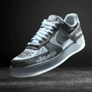 Truck Enthusiasts Gift Air Low-Top Sneakers, Nike Sneaker 3D Print For Car Owner - Grey CAR3103202058