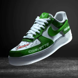 Car Enthusiasts Gift Air Low-Top Sneakers, Nike Sneaker 3D Print For Car Owner - Green CAR3103202060