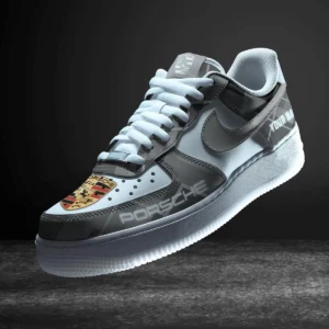 Car Enthusiasts Gift Air Low-Top Sneakers, Nike Sneaker 3D Print For Car Owner - Grey CAR3103202073