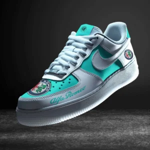 Retro Sports Car Enthusiasts Gift Air Low-Top Sneakers, Nike Sneaker 3D Print For Car Owner - Cyan CAR316032228