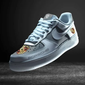 Car Enthusiasts Gift Air Low-Top Sneakers, Nike Sneaker 3D Print For Car Owner - Gray CAR316032229