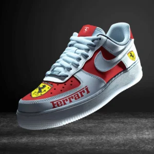 Sport Car Enthusiasts Gift Air Low-Top Sneakers, Nike Sneaker 3D Print For Car Owner - Red CAR316032239