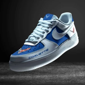 Car Enthusiasts Gift Air Low-Top Sneakers, Nike Sneaker 3D Print For Car Owner - Blue CAR316032257