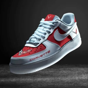 Car Enthusiasts Gift Air Low-Top Sneakers, Nike Sneaker 3D Print For Car Owner - Red CAR316032257