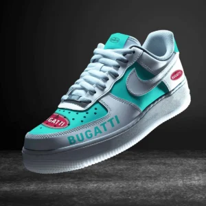 Car Enthusiasts Gift Air Low-Top Sneakers, Nike Sneaker 3D Print For Car Owner - Cyan CAR316032261