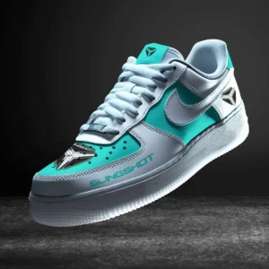 Car Enthusiasts Gift Air Low-Top Sneakers, Nike Sneaker 3D Print For Car Owner - Cyan CAR316032271