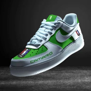 Car Enthusiasts Gift Air Low-Top Sneakers, Nike Sneaker 3D Print For Car Owner - Green CAR316032282