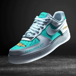 Car Enthusiasts Gift Air Low-Top Sneakers, Nike Sneaker 3D Print For Car Owner - Cyan CAR316032285